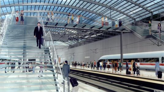 Flughafen-Bahnhof in Kln/Bonn eingeweiht
