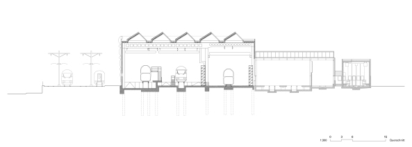 EM2N;Schweizerischen Bundesbahnen; SBB, Serviceanlage; Zrich-Herdern; Mathias Mller; Daniel Niggli; Faserzement; Fassade