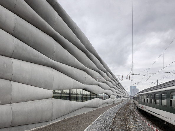 EM2N;Schweizerischen Bundesbahnen; SBB, Serviceanlage; Z�rich-Herdern; Mathias M�ller; Daniel Niggli; Faserzement; Fassade