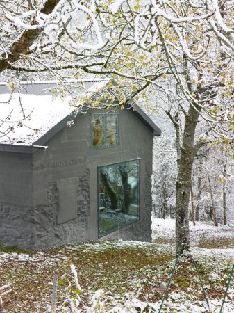 Savioz Fabrizzi, Sion, Schweiz, Berghtte, Ferienhaus, Atelier, Holz, Beton, Edelstahl