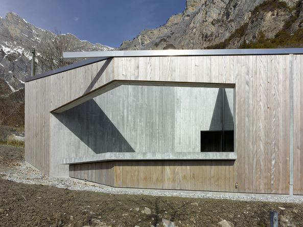 Savioz Fabrizzi, Sion, Schweiz, Berghtte, Ferienhaus, Atelier, Holz, Beton, Edelstahl