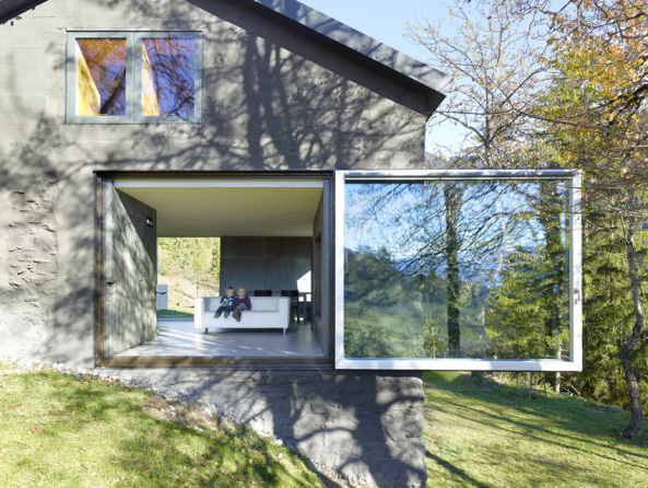 Savioz Fabrizzi, Sion, Schweiz, Berghtte, Ferienhaus, Atelier, Holz, Beton, Edelstahl