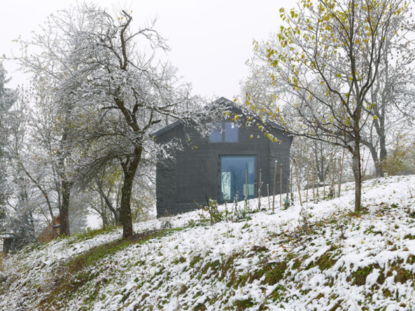 Savioz Fabrizzi, Sion, Schweiz, Berghtte, Ferienhaus, Atelier, Holz, Beton, Edelstahl