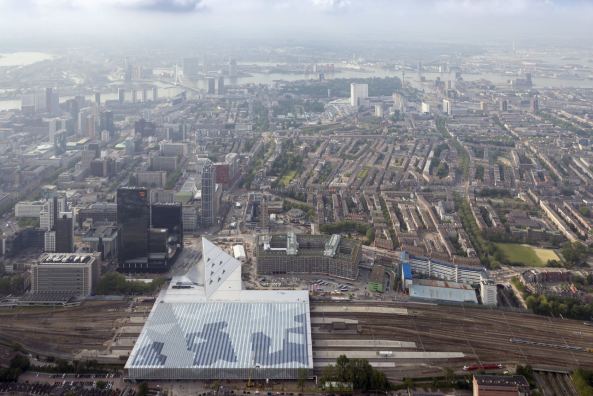 Team CS, Benthem Crouwel, MVSA Meyer en Van Schooten, West 8, Centraalstation, Rotterdam, Verkehrsbau, Bahnhofsgeb�ude, Hauptbahnhof, Stationsplein, Bahnhofsvorplatz