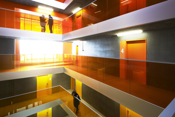 Studentenwohnheim, Aarhus, Cubo Arkitekter, Terroir, Farbe, Energieeffizienz, Dnemark