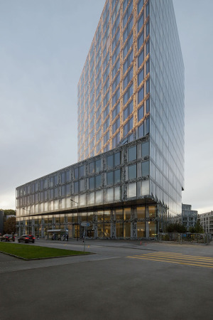 Verwaltungsgeb�ude, Wiel Arets Architects, Z�rich, Schweiz, Glas, Aluminium, Hochhaus