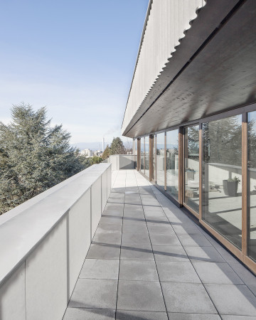 LOCAL ARCHITECTURE, Matthieu Gafsou, Rovereaz, Wohnhaus, Villa, Genf, Lausanne, Chailly, Genfer See, Eternitfassade, Eternitpaneele, Eternit