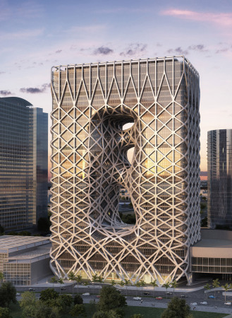 Zaha Hadid Architects, Macao, Cotai, Hotel, Blob, Melco Crown Entertainment, Fassade, Cotai Strip