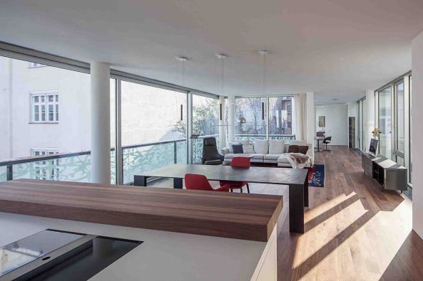 Hofstatt Mnchen, Meili, Peter Architekten, Sendlinger Strae, Sddeutsche Zeitung, ehemaliges Redaktionsgebude, Umnutzung