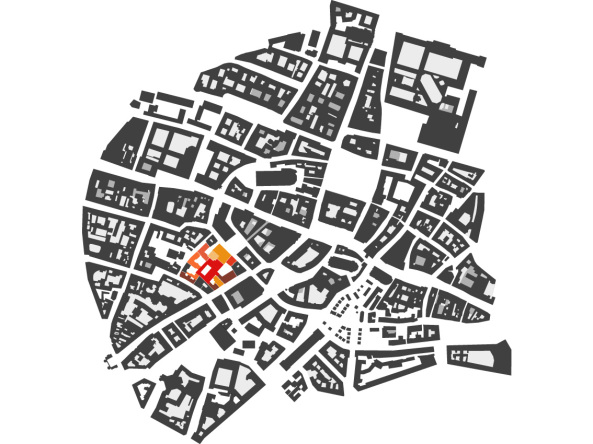 Hofstatt Mnchen, Meili, Peter Architekten, Sendlinger Strae, Sddeutsche Zeitung, ehemaliges Redaktionsgebude, Umnutzung