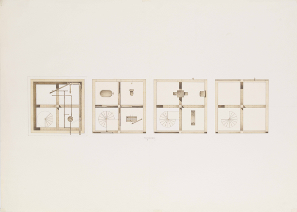 Vertical Glass House Description, Chang/FCJZ, Shinkenchiku Residential Design Competition, Glas, Beton, Atelier FCJZ, Japan Architect Magazine, Yung Ho Chang, Architektur aus China, Bunker, Shanghai, Peking, Wohnexperiment, Monolith, Expo, Privat, Glasboden, Himmel, Fenster, Baunetz, Polina Goldberg, Architektur, Betonfassade, Brutalismus