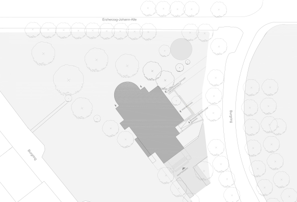 Graz, Bramberger [architects], Alfred Bramberger, Sahar Arjomand Bigdely, Ira Gasyanets, Christoph Schermann, Denkmal, Denkmalpflege, Sanierung, Revitalisierung, Wettbewerb, Glaskonstruktion, Glasdach, Glas, Raumkofiguration, Tageslicht, Beleuchtung, Licht, Kunst, Ausstellungsort, Ausstellung, multimedial, Bramberger Architects, KM Graz