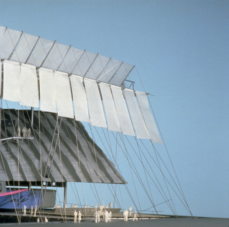 Deutscher Pavillon, Expo Sevilla 1992, nicht realisierter Entwurf von Auer Weber