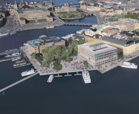 Wettbewerb; Nobelhuset; The Nobel Snowflake; Wingrdh Arkitektkontor; Nobelhuset von David Chipperfield Architects Berlin; Nobel Center; Nobelpreis; Stockholm; Schweden; Museum; Auditorium; A Room and a Half; Johan Celsing Arkitektkontor; Blasieholmen