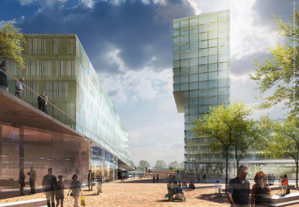 Froetscher Lichtenwagner, the next ENTERprise architects, Architekt Martin Kohlbauer ZT GmbH, ASFINAG, Wettbewerb, Wien, �sterreich, St�dtebau, st�dtebaulicher Entwurf, Verkehr, Verkehrsknotenpunkt, U-Bahn, Glasfassade