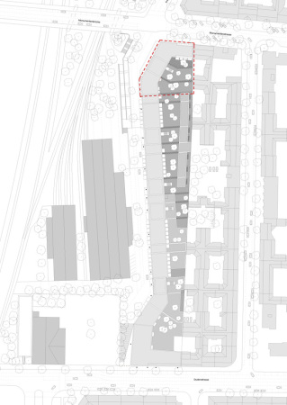 Robertneun; Am Lokdepot; Wohnanlage; Neubau; Berlin; Gleisdreieck; Park; Werner Huthmacher; postindustrielle Romantik; rustikaler Rohbau; kr�ftiger Rohbau; Tom Friedrich; Nils Buschmann