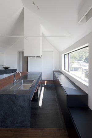 CUBO Architects, Japan, Kanagawa, Wohnen, Atelier, Studio, Holz, Beton, Zedernholz