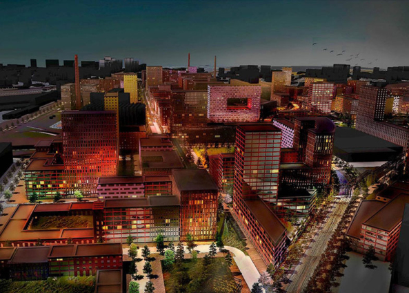 MVRDV, Russland, Moskau, Wettbewerb, Metallurgisches Werk Hammer und Sichel, Hammer und Sichel, Umnutzung, Revitalisierung, Wohnen, Industrie