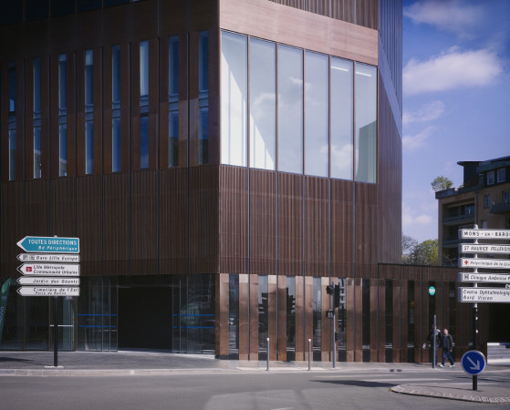 Euralille, LAN Architecture, B�rogeb�ude, Rem Koolhaas, Kupfer, Gitterwerk. Lattenwerk, Egis, office, O.M.A, OMA, Metallfassade, B�rohaus, Neubau, Quantum Leap, Euravenir