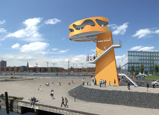 Aussichtsturm fr die Hafenstadt Hamburg eingeweiht