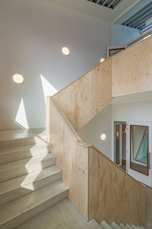 Geert Groote, Schule, Amsterdam, Niederlande, Search Architekten, SeARCH, Sanierung, Erweiterun, Holz, Fassade