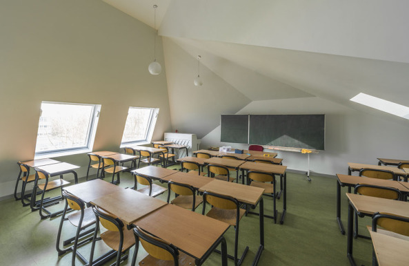 Geert Groote, Schule, Amsterdam, Niederlande, Search Architekten, SeARCH, Sanierung, Erweiterun, Holz, Fassade