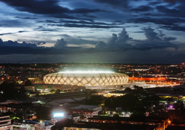 gmp, Schlaich Bergermann, Fuball-WM 2014, Brasilien, Stadien, Brasilia, Belo Horizonte, Manaus, deutscher Architekturexport