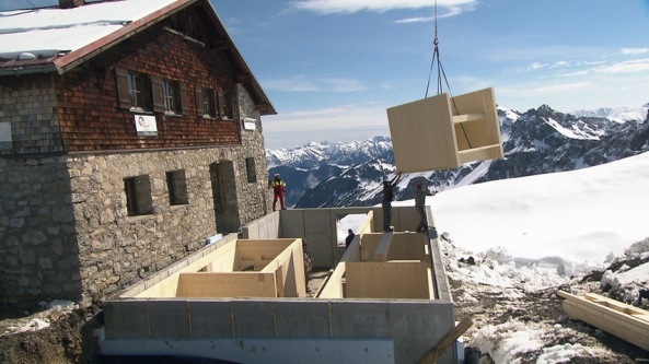 Dokumentation, Alpenarchitektur, Alpen, Allgu, Bayerisches Fernsehen, Htte, Klaus Noichl, Angelika Blml