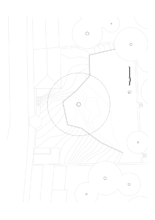 Hertweck Devernois Architectes Urbanistes; Simeon Levaillant;  Frankreich; Erweiterung; Anbei; Saint-Germain en Laye; Haus PLJ; unterirdisch; Extension; underground; unterirdisch; Ha-HA; Lucio Fontana; Einfamilienhaus; Topografie