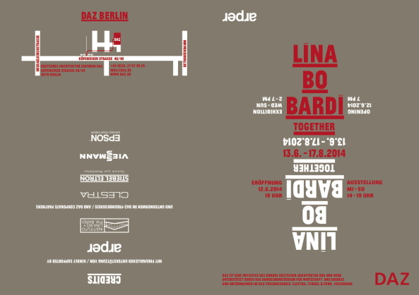 Lina Bo Bardi, Berlin, DAZ, Ausstellung, Together