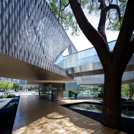 Huaxin Business Center, Shanghai, Scenic Architecture Office, Aluminium-Fassade