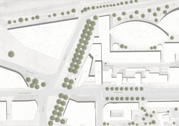 Stadtwerke Wolfsburg AG, Wolfsburg, Stdtebau, Schulz und Schulz Architekten, Barkow Leibinger, Atelier 30 Architekten, Wettbewerb, Willy-Brandt-Platz, Nordkopf, DGNB Silber Zertifizierung, Bro, Verwaltung, Nachhaltigkeit, Energieeffizienz
