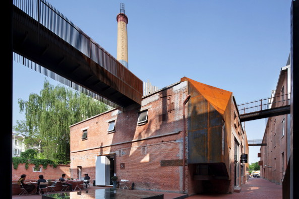 Origin Architect, Offset-Druckerei, Peking, Dongchen-Distrikt, Umbau, Industriebau, Corten-Stahl