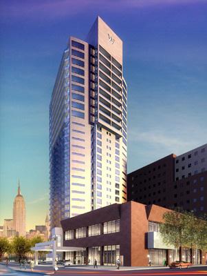 Gwathmey Siegel bauen Hotelhochhaus am Hudson River