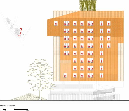 Maison douard Franois, douard Franois, Paris, Grenoble, Wohnhaus, Energieeffizienz, Nachhaltigkeit, Fassade, Ris-Orangis, Python, The democratization of the skyline, M6B2, Tower of Biodiversity, grne Fassade, Balkon, Terasse, Loggie