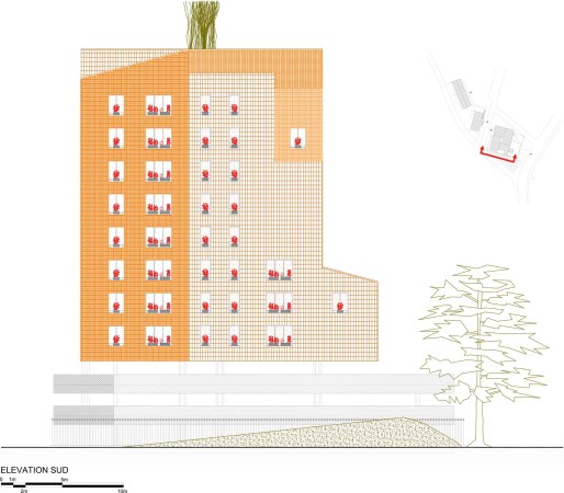 Maison douard Franois, douard Franois, Paris, Grenoble, Wohnhaus, Energieeffizienz, Nachhaltigkeit, Fassade, Ris-Orangis, Python, The democratization of the skyline, M6B2, Tower of Biodiversity, grne Fassade, Balkon, Terasse, Loggie