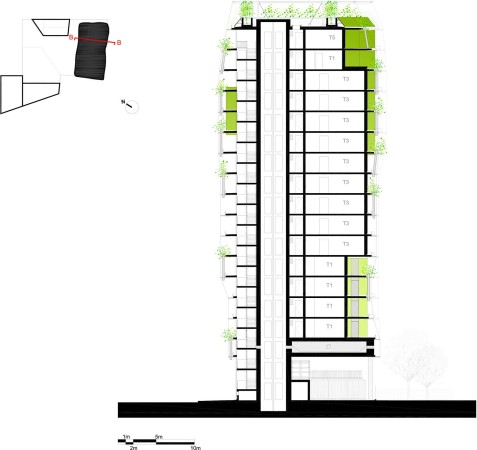 Maison douard Franois, douard Franois, Paris, Grenoble, Wohnhaus, Energieeffizienz, Nachhaltigkeit, Fassade, Ris-Orangis, Python, The democratization of the skyline, M6B2, Tower of Biodiversity, grne Fassade, Balkon, Terasse, Loggie