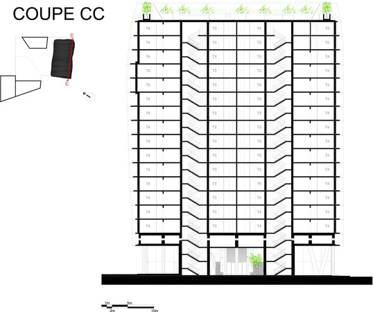Maison douard Franois, douard Franois, Paris, Grenoble, Wohnhaus, Energieeffizienz, Nachhaltigkeit, Fassade, Ris-Orangis, Python, The democratization of the skyline, M6B2, Tower of Biodiversity, grne Fassade, Balkon, Terasse, Loggie