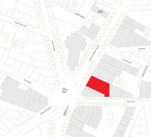 The Alsia Cinemas, Alsia, Paris, Frankreich, Manuelle Gautrand Architecture, Fassade, Kino, LSD, avenue du Gnral Leclerc, Umbau, Umnutzung, Lichtkonzept, Beleuchtung, Kinosaal, Stahlbetontrger