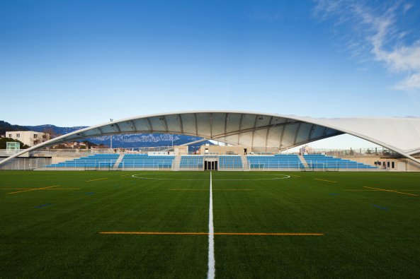 Lo-Lagrange-Stadion, Toulon, archi5, Michel Desvigne, Segel, Textildach, Flchentragwerk