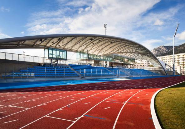 Lo-Lagrange-Stadion, Toulon, archi5, Michel Desvigne, Segel, Textildach, Flchentragwerk