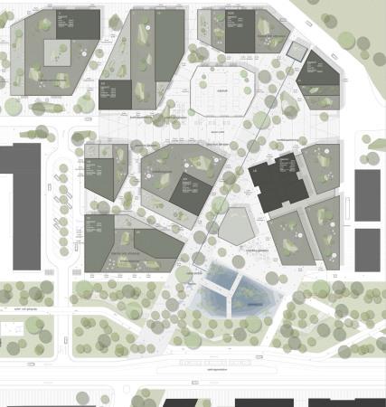 SOM, Serneke, Hochhaus, Gteborg, Entasis Arkitekter, Schweden, Sweden, Gothenburg, Lindholmen, Brogebude, office building, high rise, skyscraper, Glasfassade, Developer, Zaha Hadid Architects, SOM, Ian Simpson Architects, Manuelle Gautrand Architects, and Wingardhs Arkitektkontor