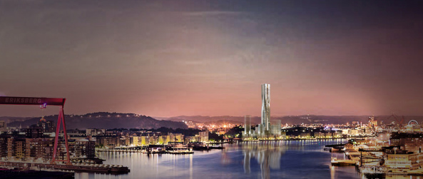 SOM, Serneke, Hochhaus, Gteborg, Entasis Arkitekter, Schweden, Sweden, Gothenburg, Lindholmen, Brogebude, office building, high rise, skyscraper, Glasfassade, Developer, Zaha Hadid Architects, SOM, Ian Simpson Architects, Manuelle Gautrand Architects, and Wingardhs Arkitektkontor