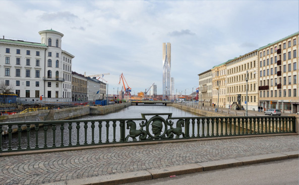 SOM, Serneke, Hochhaus, Gteborg, Entasis Arkitekter, Schweden, Sweden, Gothenburg, Lindholmen, Brogebude, office building, high rise, skyscraper, Glasfassade, Developer, Zaha Hadid Architects, SOM, Ian Simpson Architects, Manuelle Gautrand Architects, and Wingardhs Arkitektkontor