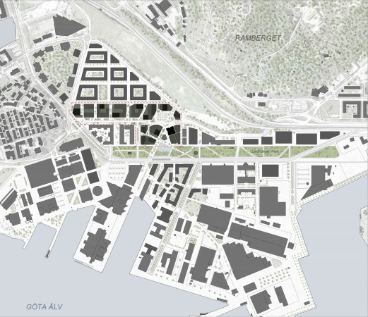 SOM, Serneke, Hochhaus, Gteborg, Entasis Arkitekter, Schweden, Sweden, Gothenburg, Lindholmen, Brogebude, office building, high rise, skyscraper, Glasfassade, Developer, Zaha Hadid Architects, SOM, Ian Simpson Architects, Manuelle Gautrand Architects, and Wingardhs Arkitektkontor