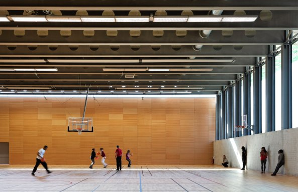 Sportzentrum JULES LADOUMEGU, Paris, 19. Arrondissement, Dietmar Feichtinger, Boulevard Peripherique