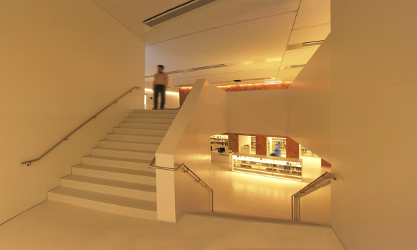 BCQ arquitectura barcelona, Library Joan Maragall, Villa Florida, Bibliothek, Garten, eingegraben, buried building, garden