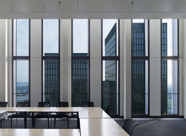 Zrich, Schweiz, Zrich-Oerlikon, Max Dudler Architekten, Hochhaus, Brogebude, Hagenholzstrae, atelier ww, Hochhausensemble Hagenholzstrae, Turmbau, Granit, Fassade