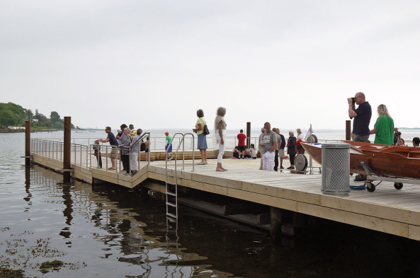 Julien de Smedt, Schwimmbad, Pier, Bootssteg, jds, Harbour Bath and Blue Base, KLAR, Creo Arkitekter, Sloth-Moeller, Faaborg, Fyn, Freibad, Meer, Baden im Meer, Kalvebod Brygge, swimming, harbour bath, Denmark, Dnemark, competition, Wettbewerb, 1. Preis, Schimmen, Sommer, Holz, Holzdielen