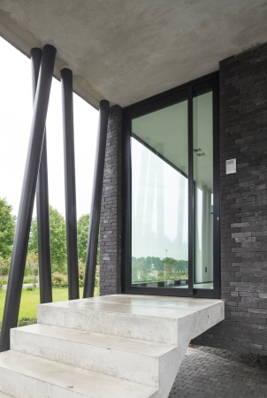 architectenbureau Wil-Ma, Westelo, Belgien, B�rogeb�ude, B�ro, office building, Belgium, Stahl, steel, Fassade, Holz, Beton, Natur, Landschaft, Wastiau & Co Architectenbureau